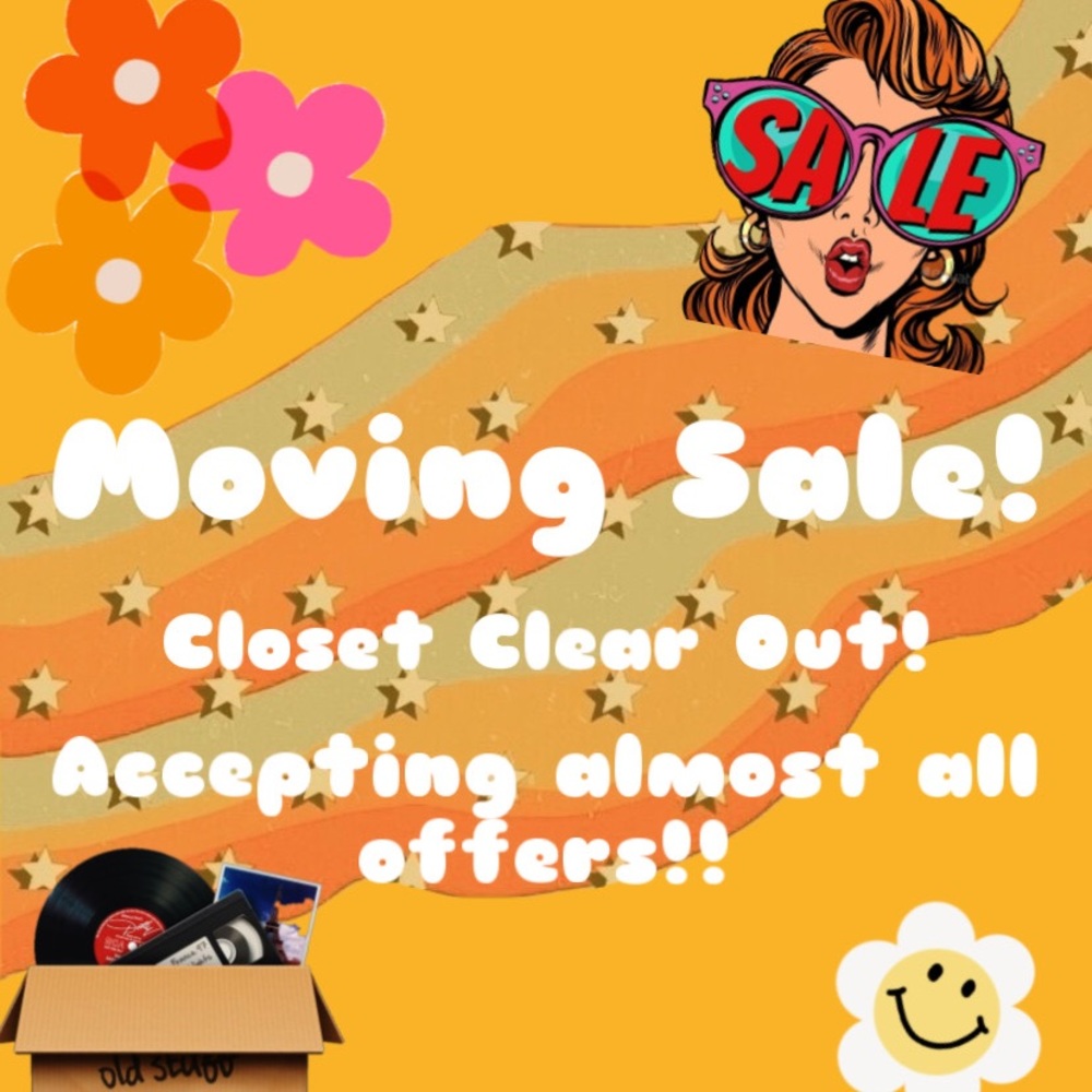 ✨✌️ CLOSET CLEAR OUT MOVING SALE!! ✌️✨